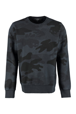 Cotton crew-neck sweatshirt-0